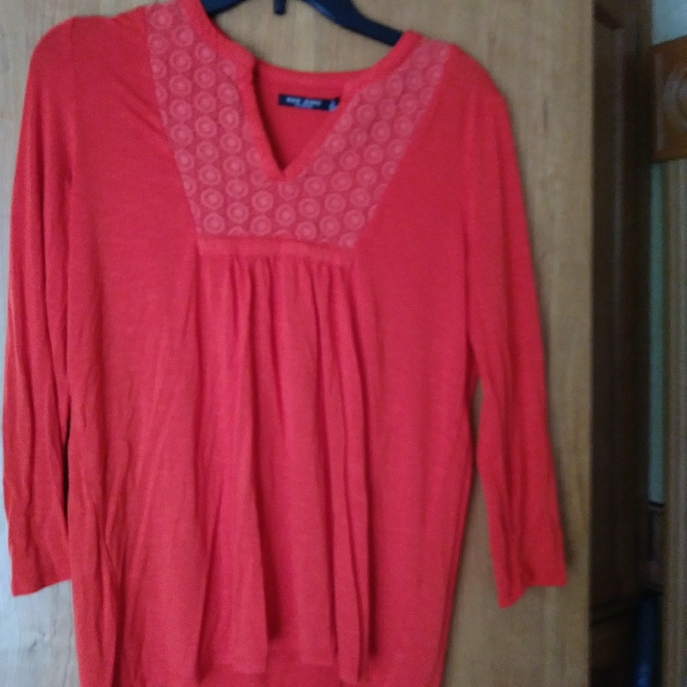 Max Jones long sleeve orange size small